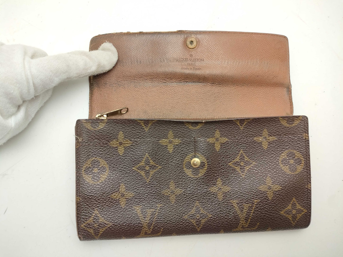 LOUIS VUITTON Monogram/Damier/Epi/Portefeuille Sarah/Porte Monnaie Carte Credit 3-piece Wallet