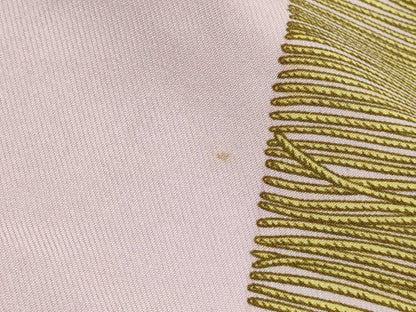 HERMES Carre Carre 90 Pink Scarf 