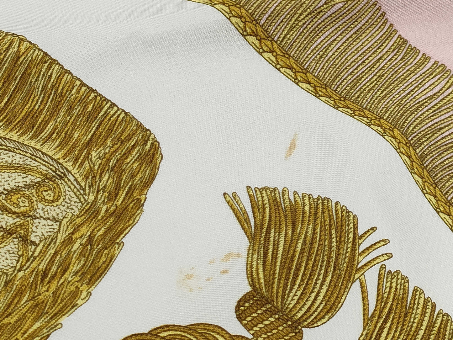 HERMES Carre Carre 90 Pink Scarf 