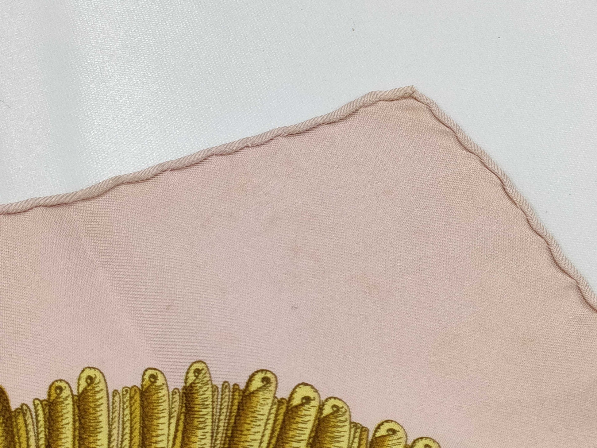 HERMES Carre Carre 90 Pink Scarf 