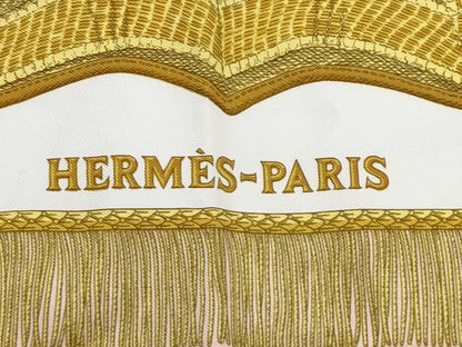 HERMES Carre Carre 90 Pink Scarf 