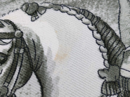 HERMES Carre Carre 90 Green Scarf 
