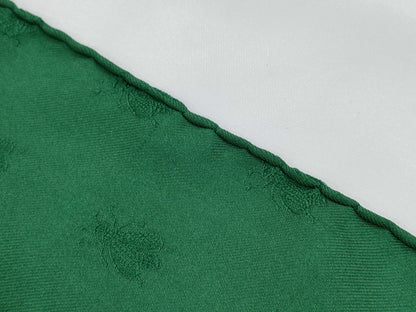 HERMES Carre Carre 90 Green Scarf 