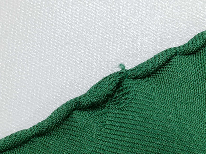 HERMES Carre Carre 90 Green Scarf 