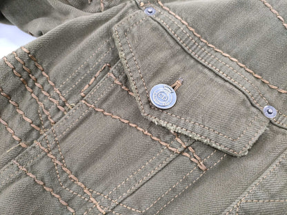 Dior denim coat khaki coat