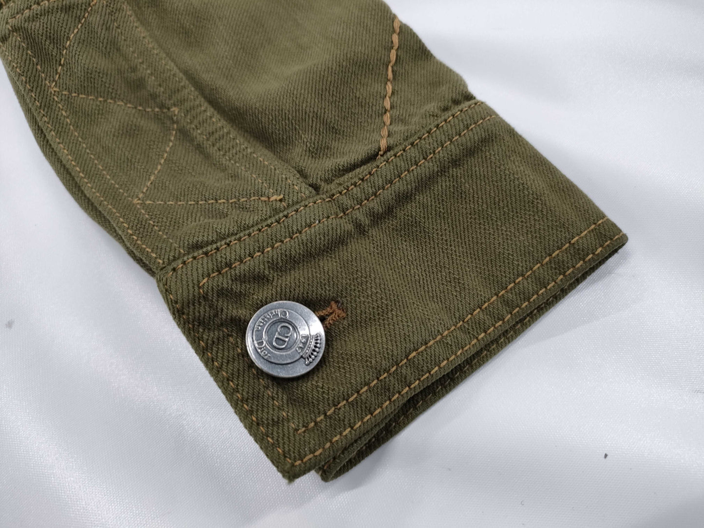 Dior denim coat khaki coat