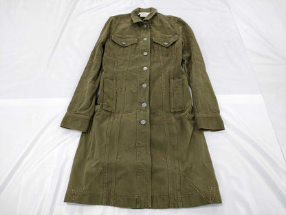 Dior denim coat khaki coat