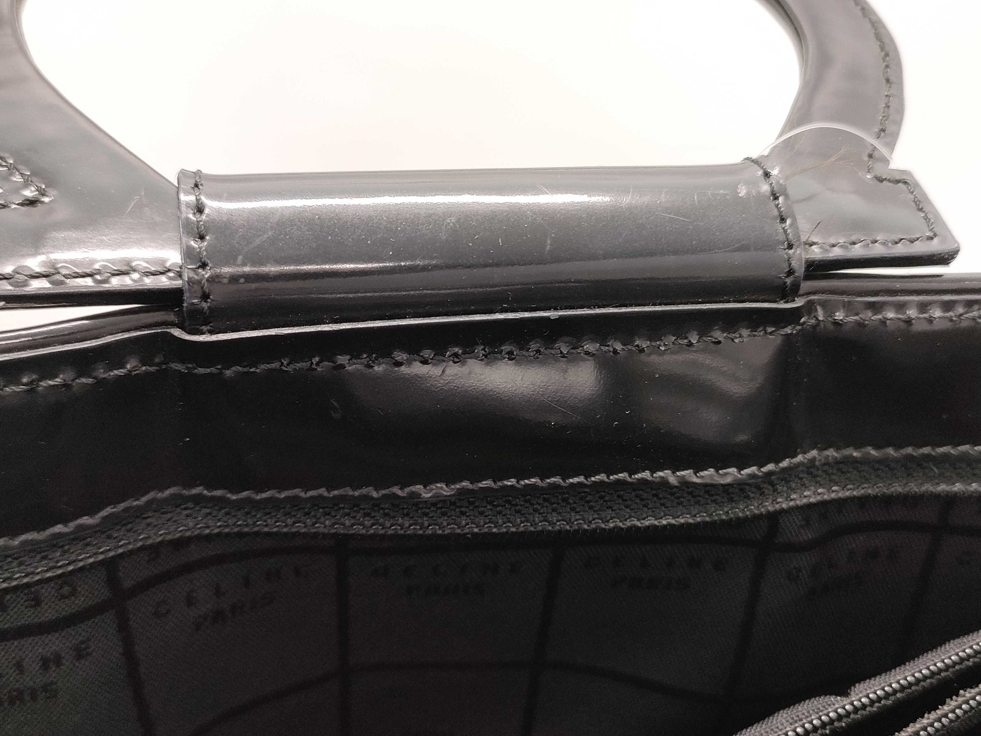 CELINE Enamel Handbag