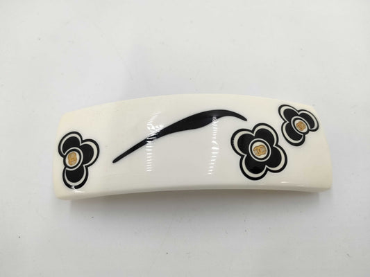 CHANEL Camellia Pla Barrette Hair Accessory