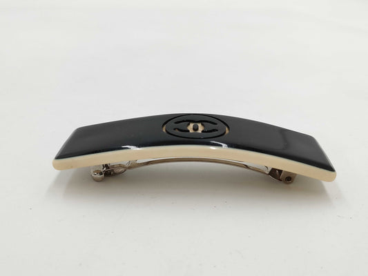 CHANEL 99P Coco Mark Pla Barrette Hair Accessory