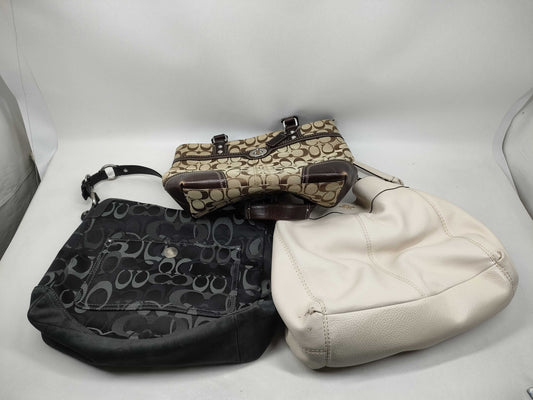 COACH Signature Coach Bags with Leather Shoulder Bag