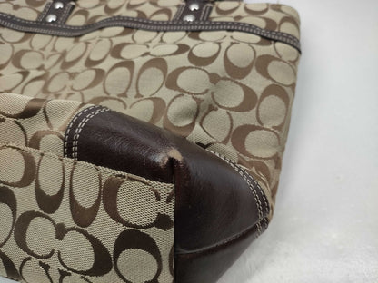 COACH Signature Coach Bags with Leather Shoulder Bag
