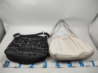 COACH Signature Coach Bags with Leather Shoulder Bag