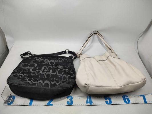 COACH Signature Coach Bags with Leather Shoulder Bag