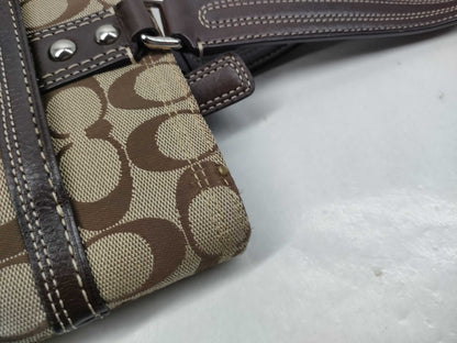 COACH Signature Coach Bags with Leather Shoulder Bag