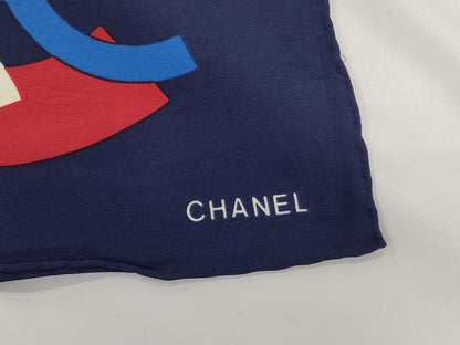 CHANEL Coco Mark Multicolor Scarf 