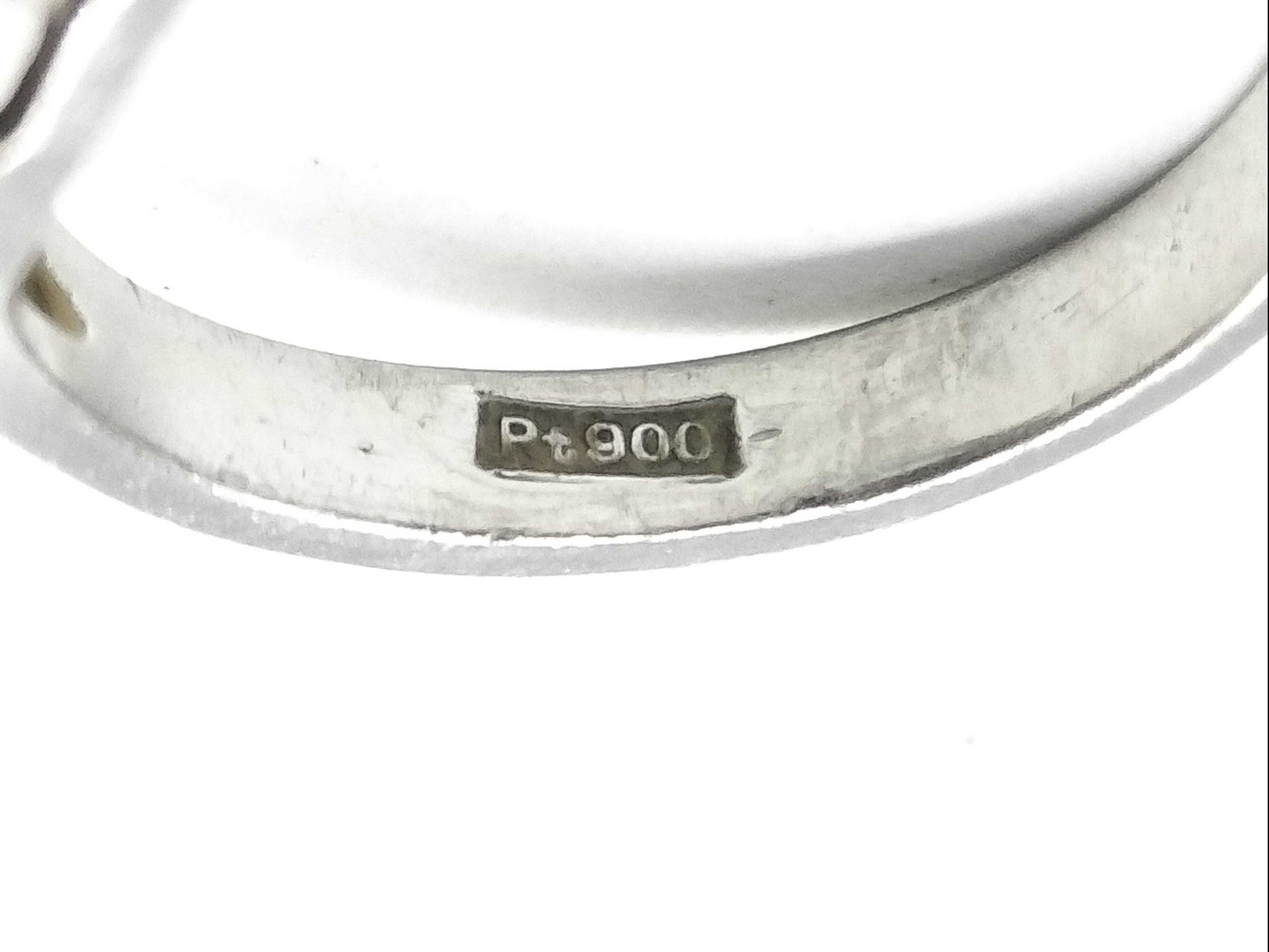 E0.17ct D0.32ct Pt900 4.6g Ring 
