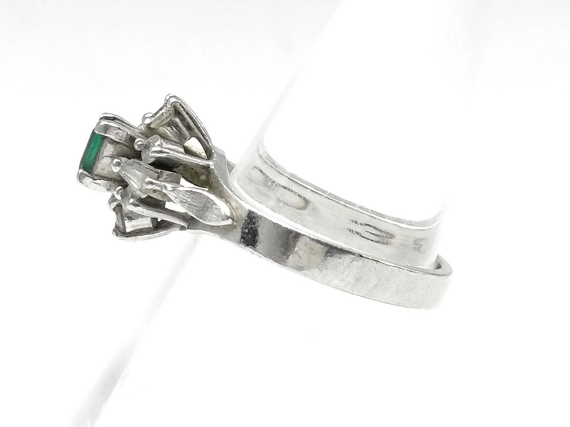 E0.17ct D0.32ct Pt900 4.6g Ring 