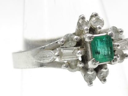 E0.17ct D0.32ct Pt900 4.6g Ring 