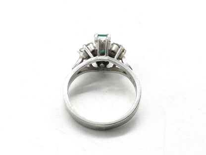 E0.17ct D0.32ct Pt900 4.6g Ring 