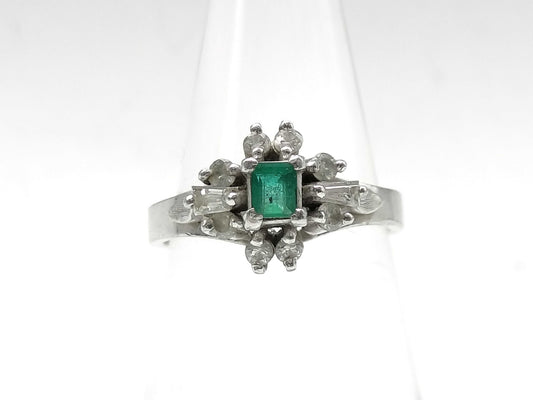 E0.17ct D0.32ct Pt900 4.6g Ring 