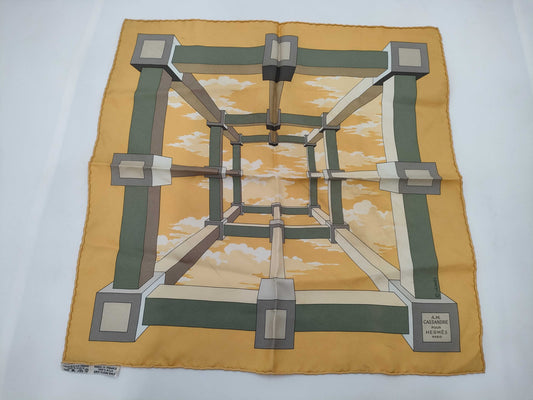 HERMES Carré 45 A.M.CASSANDRE Scarf