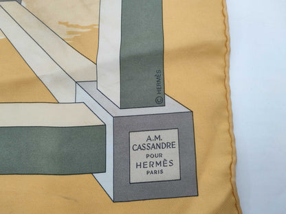 HERMES Carré 45 A.M.CASSANDRE Scarf