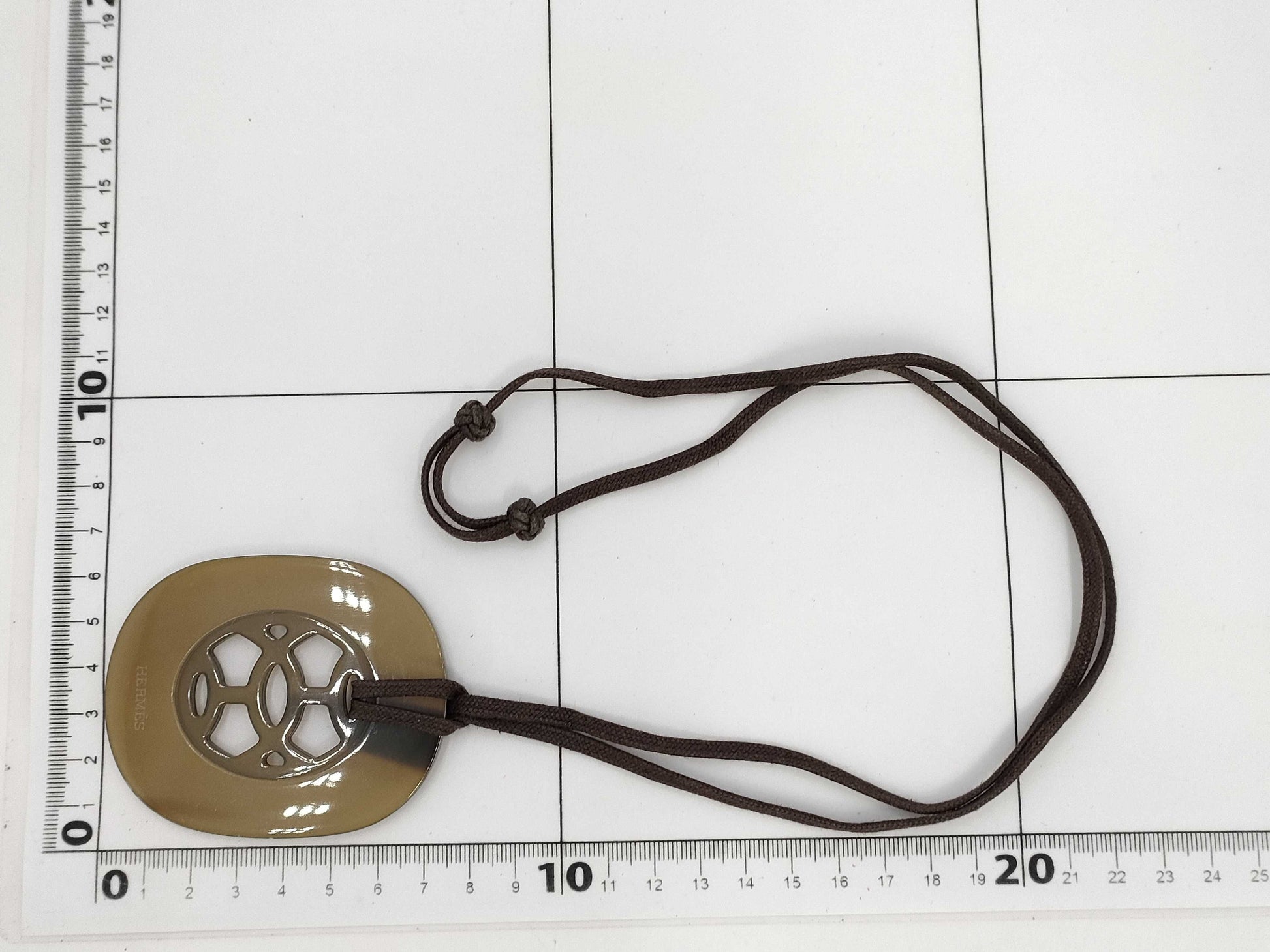 HERMES Buffalo Horn Necklace Necklace