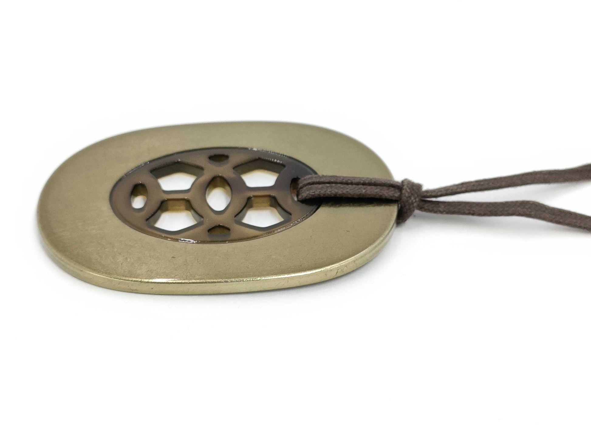 HERMES Buffalo Horn Necklace Necklace