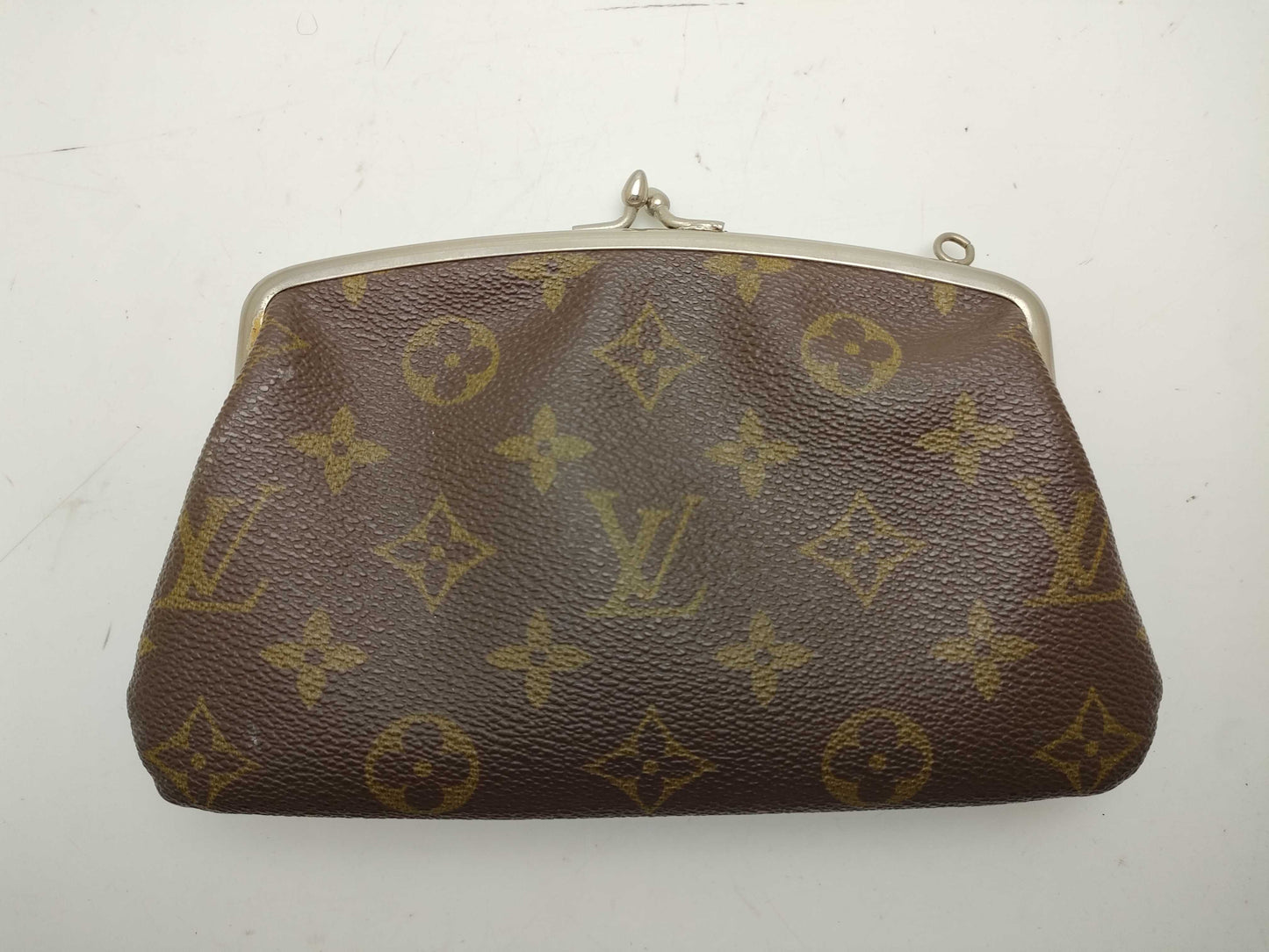 LOUIS VUITTON Monogram USA-Made Bucket with Clasp Pouch Only
