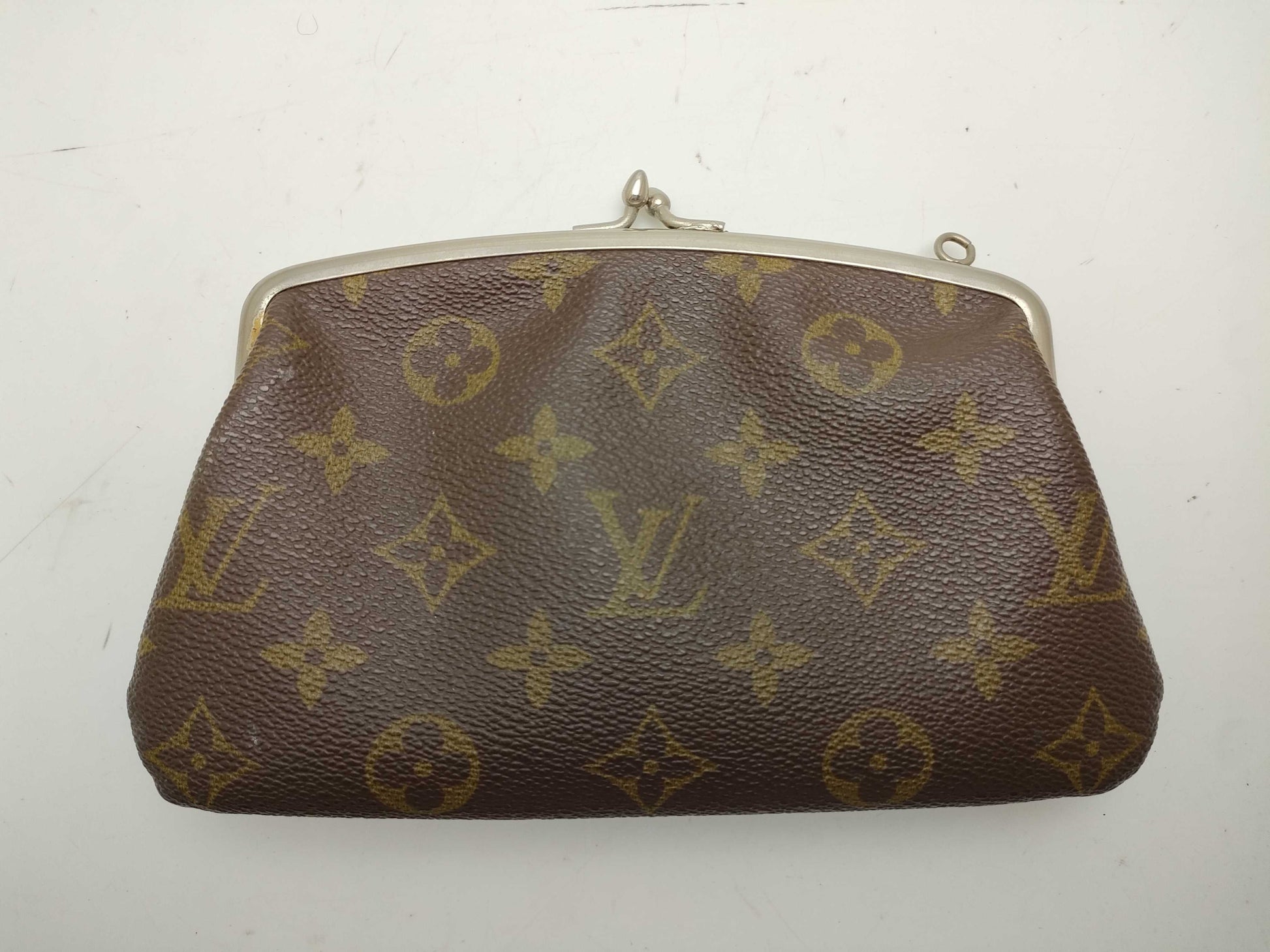 LOUIS VUITTON Monogram USA-Made Bucket with Clasp Pouch Only