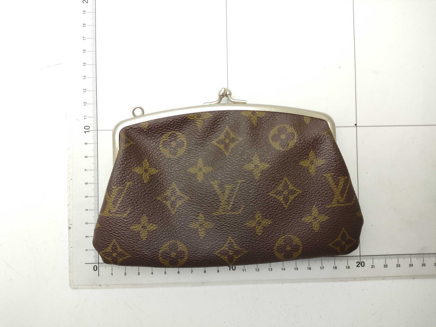 LOUIS VUITTON Monogram USA-Made Bucket with Clasp Pouch Only