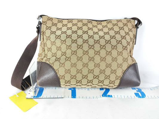 GUCCI GG Canvas 114273-001998 Beige Shoulder Bag