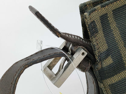 FENDI Zucca pattern Mamma hardware shoulder bag
