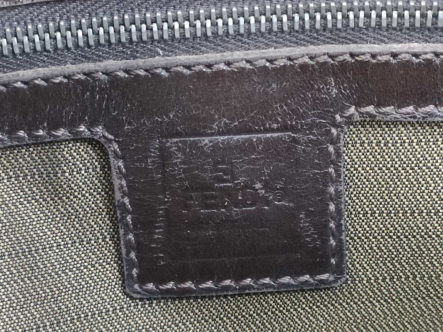 FENDI Zucca pattern Mamma hardware shoulder bag