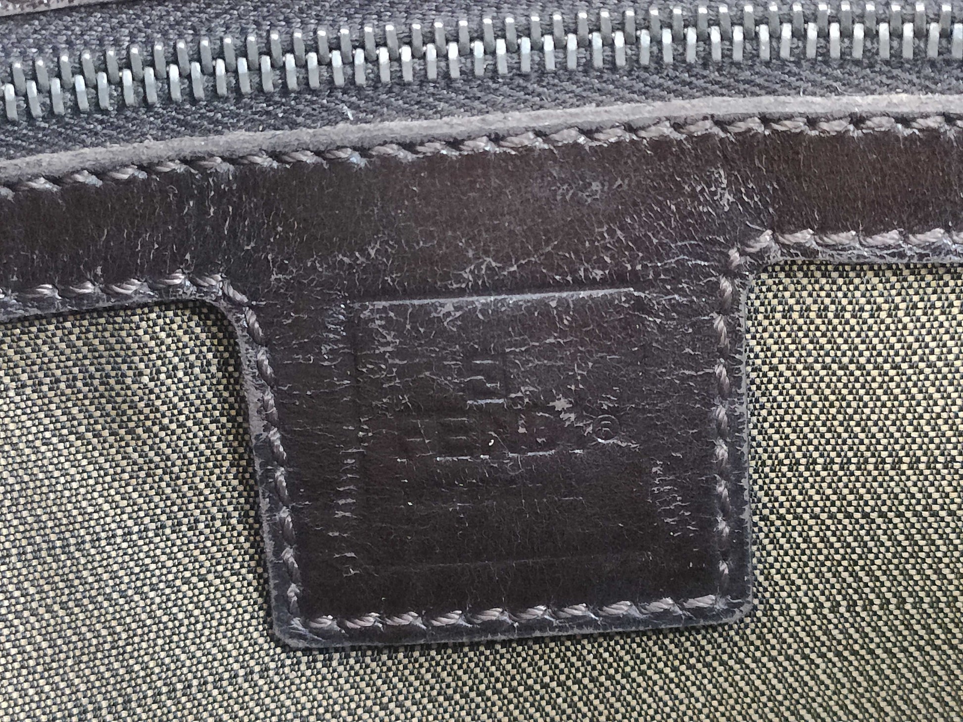 FENDI Zucca pattern Mamma hardware shoulder bag