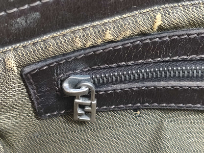 FENDI Zucca pattern Mamma hardware shoulder bag