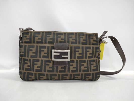 FENDI Zucca pattern Mamma hardware shoulder bag