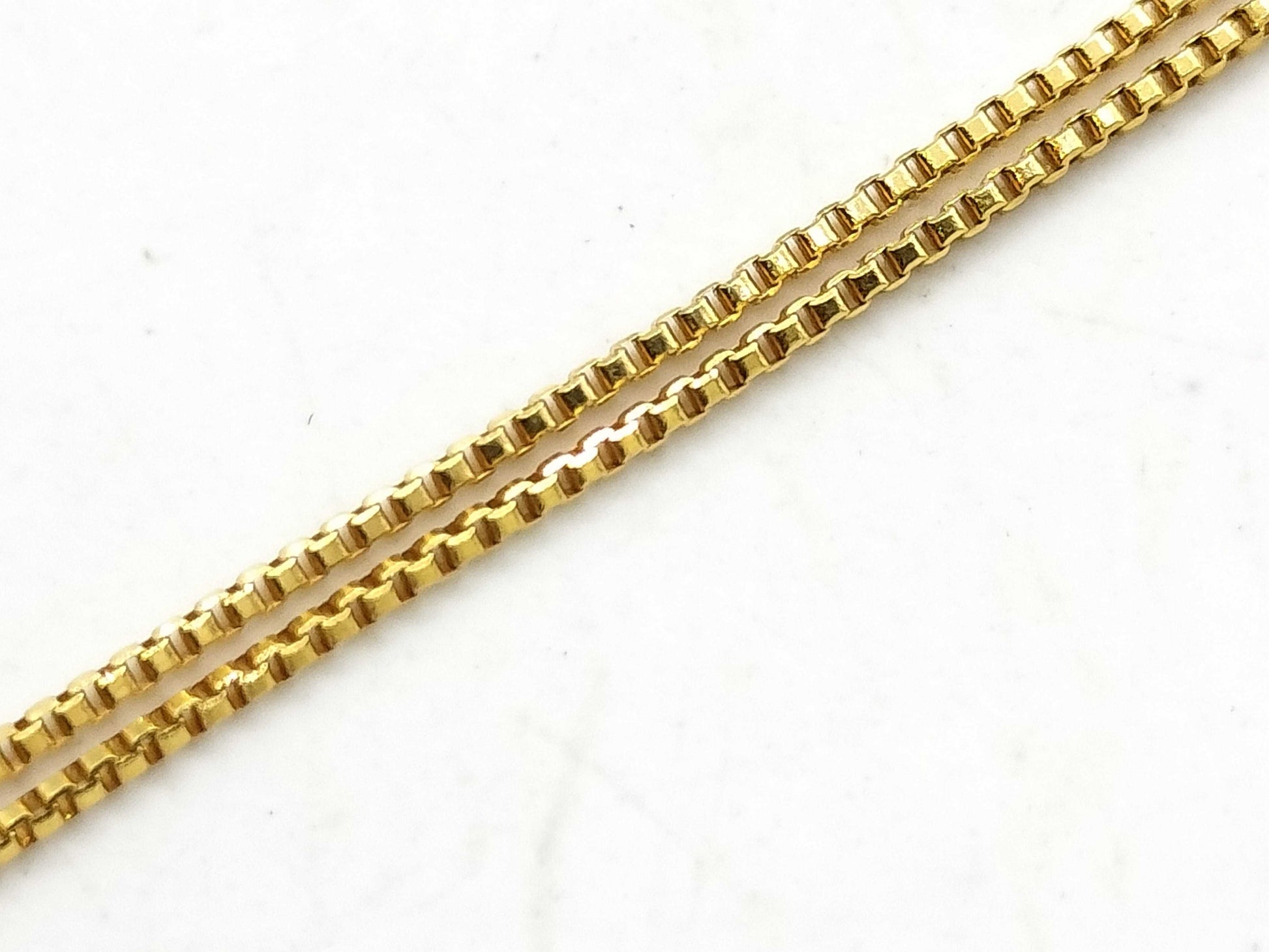 D 0.15ct/0.18ct K18 2.1g Necklace 