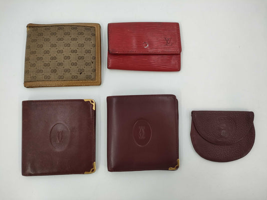 5 wallets/accessories from Louis Vuitton, Gucci, Cartier, etc. Other accessories