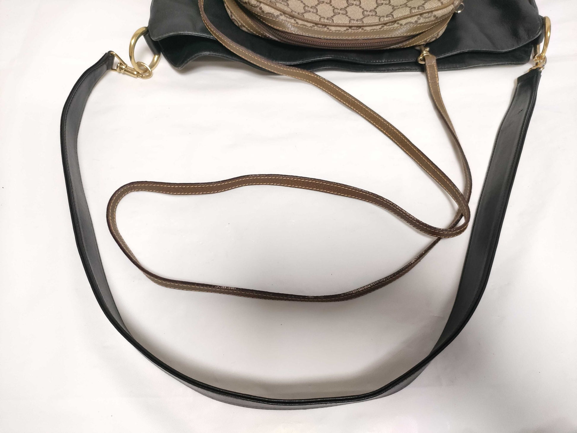 GUCCI GG Canvas Gucci Plus/Leather 001 2058 1577 0*2-Piece Shoulder Bag Set