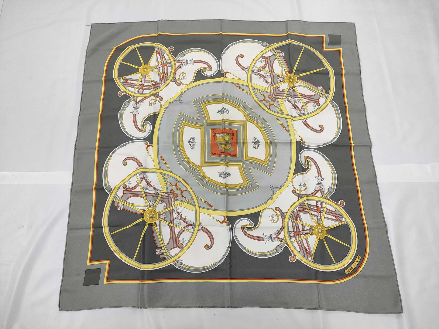 HERMES Carré George Washington Carriage Scarf