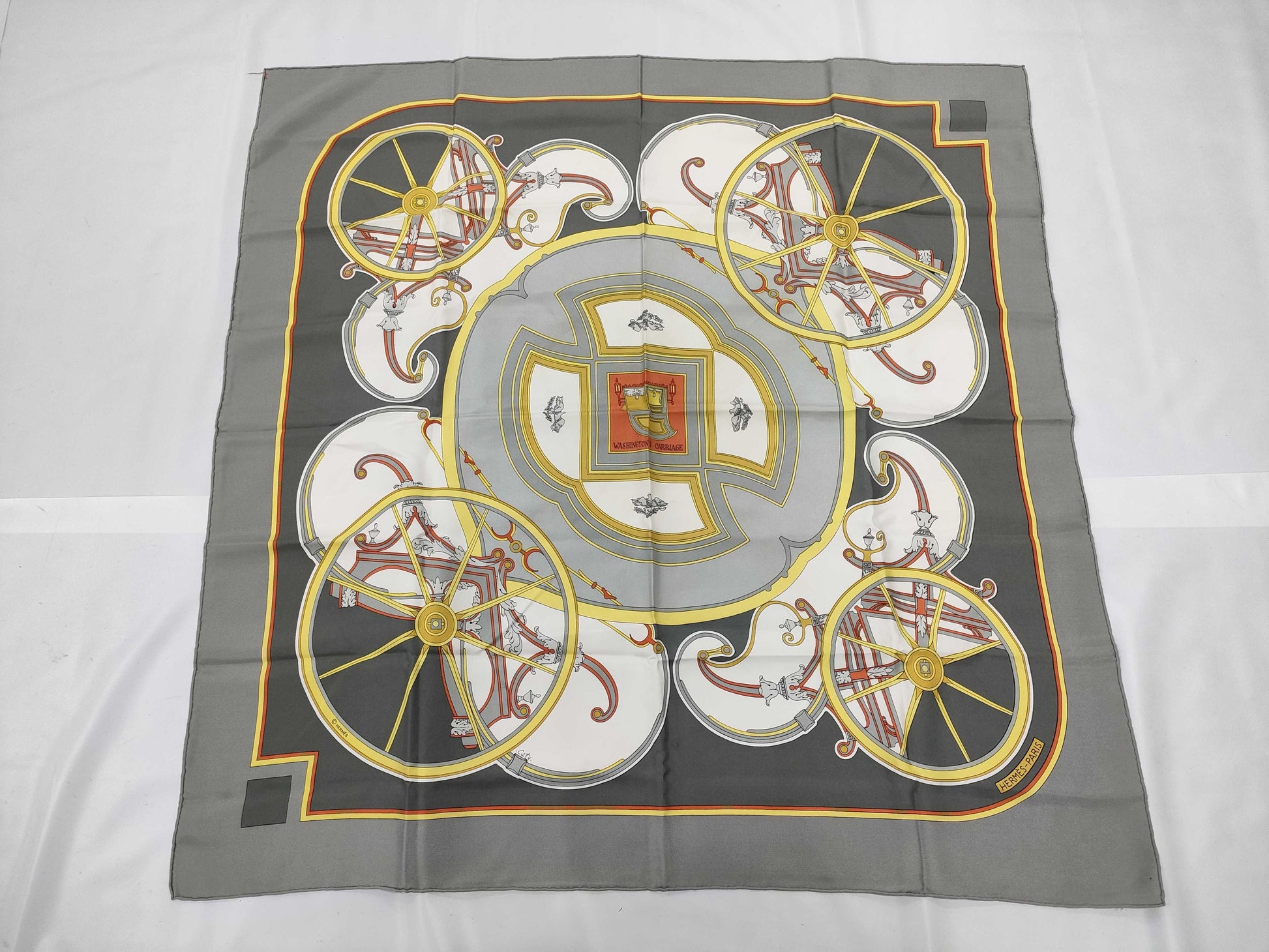 HERMES Carré George Washington Carriage Scarf
