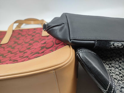 COACH Signature c1j-6093/g3k-6387/3-piece pouch handbag