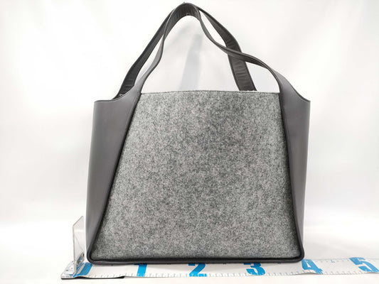 Stella McCartney Leather and Felt Logo Tote Bag