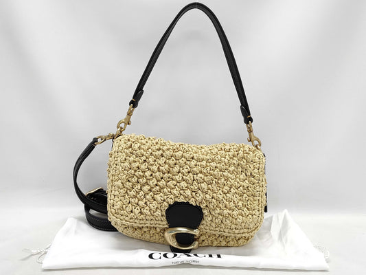 COACH Straw Shoulder Bag