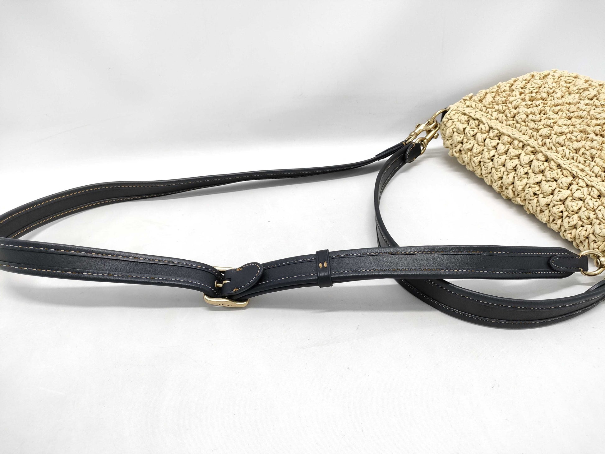 COACH Straw Shoulder Bag