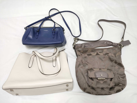 COACH Leather 3-Piece Handbag Set
