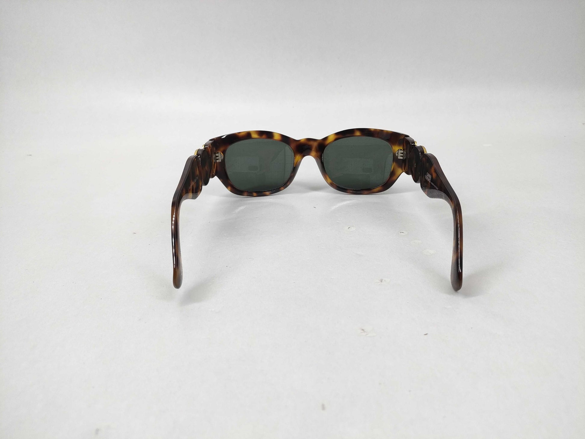  VERSACE Tortoiseshell Medusa Sunglasses with Gold Hardware and Case