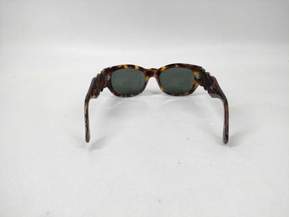  VERSACE Tortoiseshell Medusa Sunglasses with Gold Hardware and Case
